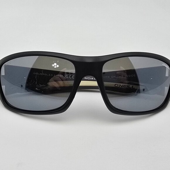 O’Neill ONS-ZEPOL 2.0 C.108P Black Frame Polarized Silver Mirror Lens Sunglasses - Picture 12 of 15